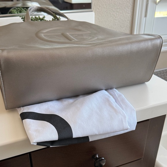 Telfar Large Pewter/Gray Tote Bag - Picture 2 of 3